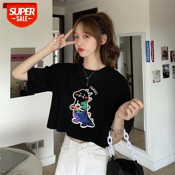 korean version of the new loose short cute graffiti dinosaur print small short-sleeved t-shirt women #nn0x, White
korean version of the new loose short cute graffiti dinosaur print small short-sleeved t-shirt women #nn0x, White
