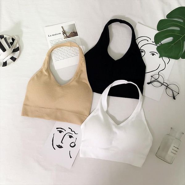 halter crop underwear womens tanks with padded lingirie casual bra, White
halter crop underwear womens tanks with padded lingirie casual bra, White
