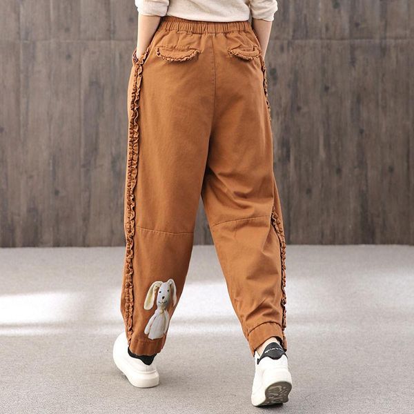 women's pants & capris 2021 spring autumn arts style women elastic waist cartoon print harem edible tree design loose casual v642, Black;white
women's pants & capris 2021 spring autumn arts style women elastic waist cartoon print harem edible tree design loose casual v642, Black;white