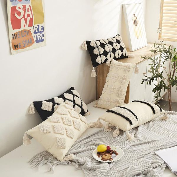 pillow case black beige tassels embroidery cushion cover home decoration cotton morocco 30x50cm pillowcase for sofa livingroom
pillow case black beige tassels embroidery cushion cover home decoration cotton morocco 30x50cm pillowcase for sofa livingroom