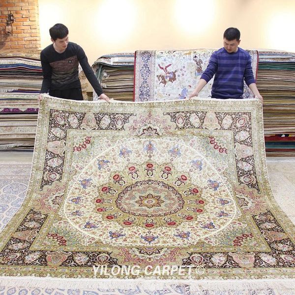 carpets yilong 8'x8' turkish square silk carpet handmade exquisite oriental rug (tj050)
carpets yilong 8'x8' turkish square silk carpet handmade exquisite oriental rug (tj050)