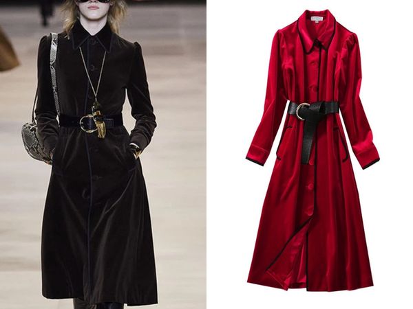 runway dresses european and american catwalk high-quality velvet windbreaker-style single-breasted long-sleeved dress r7vv, Black
runway dresses european and american catwalk high-quality velvet windbreaker-style single-breasted long-sleeved dress r7vv, Black