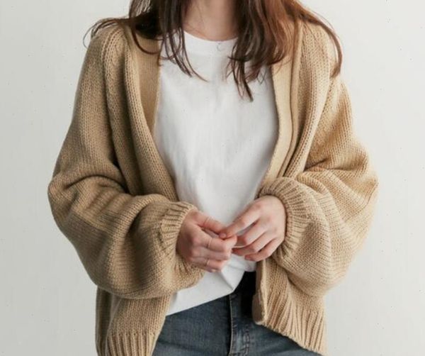 girl winter full sleeve womens sweater knitted coats cardigans short outwear casual loose jumper, White;black
girl winter full sleeve womens sweater knitted coats cardigans short outwear casual loose jumper, White;black