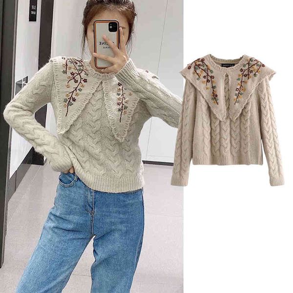 women's sweaters women autumn embroidery print o-neck knitted sweater winter knitted sweaters long sleeve casual loose knit pullov, White;black
women's sweaters women autumn embroidery print o-neck knitted sweater winter knitted sweaters long sleeve casual loose knit pullov, White;black