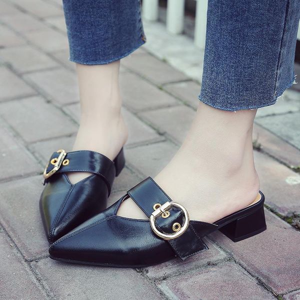 slippers women flat slip on mules casual chain british shoes platform sandals chaussure big size, Black
slippers women flat slip on mules casual chain british shoes platform sandals chaussure big size, Black