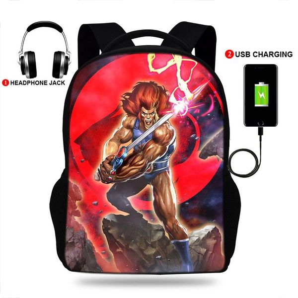 backpack for teenage boys girls thundercats roar print school bag usb charging mochila waterproof laptop
backpack for teenage boys girls thundercats roar print school bag usb charging mochila waterproof laptop