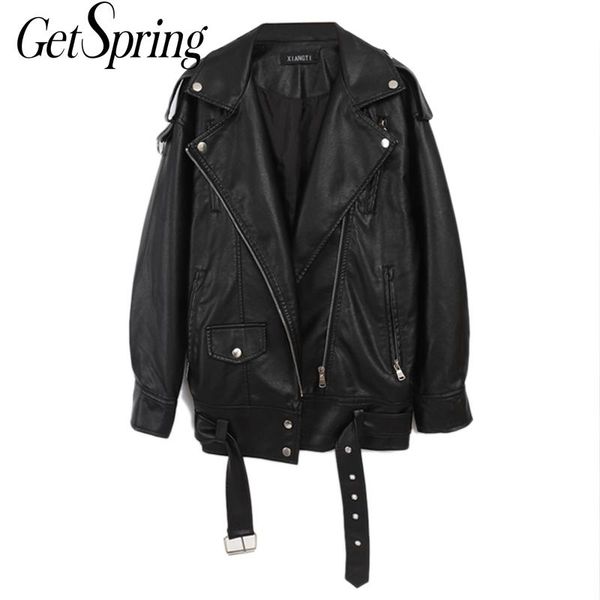 women leather coat black plus size motorcycle jacket vintage casual pu coats fashion 210430
women leather coat black plus size motorcycle jacket vintage casual pu coats fashion 210430