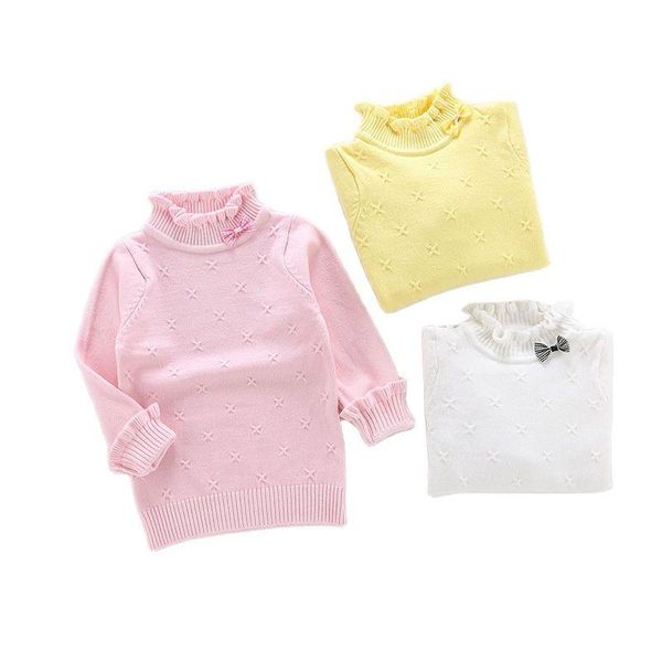 pullover fashion bow 2-8 children's sweater 2021 autumn winter girls cartoon turtleneck pullovers kids knitted stretch bottoming shirt, Blue
pullover fashion bow 2-8 children's sweater 2021 autumn winter girls cartoon turtleneck pullovers kids knitted stretch bottoming shirt, Blue