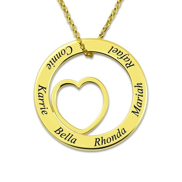 pendant necklaces 2021 women's necklace custom letters family names engraved chain gold love heart jewelry collier ketting, Silver
pendant necklaces 2021 women's necklace custom letters family names engraved chain gold love heart jewelry collier ketting, Silver