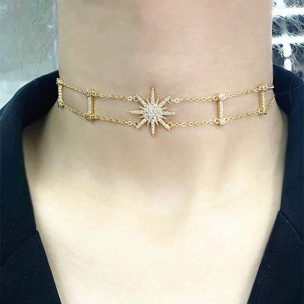 chains fashion sun flower choker necklace women girl zirconia chocker collares mujer fine jewelry christmas gifts zk30, Silver
chains fashion sun flower choker necklace women girl zirconia chocker collares mujer fine jewelry christmas gifts zk30, Silver