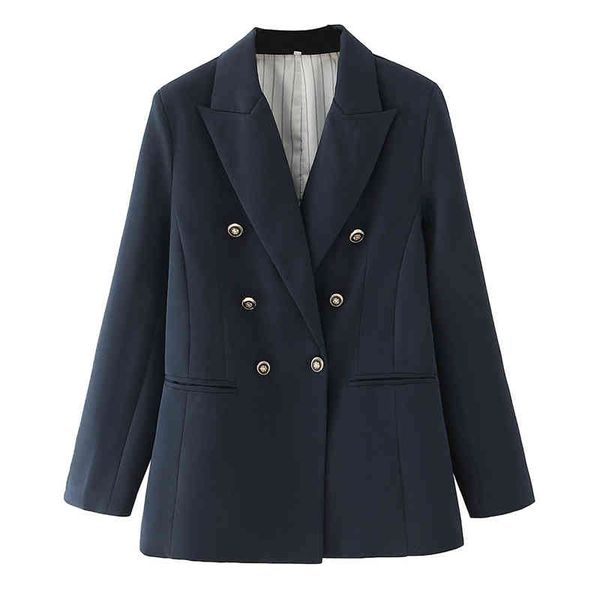 elegant women double button blazer office ladies notched jackets casual female solid black suits chic girls pocket sets 210427, White;black
elegant women double button blazer office ladies notched jackets casual female solid black suits chic girls pocket sets 210427, White;black