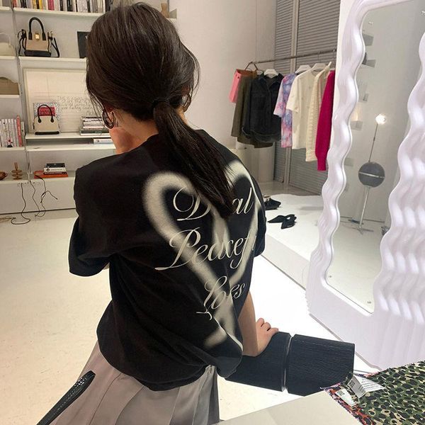 women's t-shirt cotton black and white two -color heart printing women 's summer 2021 design sense short-sleeved shirt fashion
women's t-shirt cotton black and white two -color heart printing women 's summer 2021 design sense short-sleeved shirt fashion