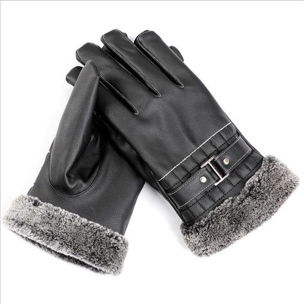 fingerless gloves men winter warm retro thickened pu leather touchscreen plush cuff outdoors anti-skid for unisex, Blue;gray
fingerless gloves men winter warm retro thickened pu leather touchscreen plush cuff outdoors anti-skid for unisex, Blue;gray