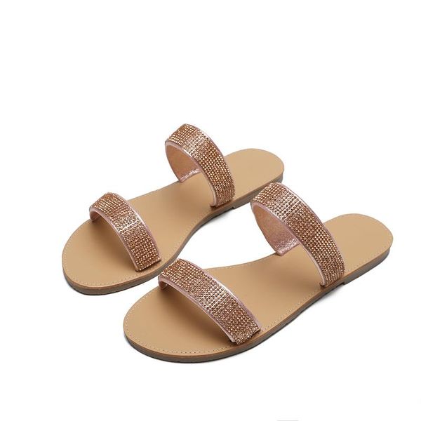 slippers women sandals roman style shining bright diamond non-slip flat casual beach shoes, Black
slippers women sandals roman style shining bright diamond non-slip flat casual beach shoes, Black