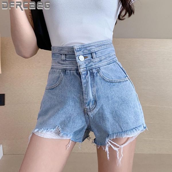 high waist denim shorts for women 2021 streetwear sky blue loose hole pockets jeans short with tassel women's, White;black
high waist denim shorts for women 2021 streetwear sky blue loose hole pockets jeans short with tassel women's, White;black