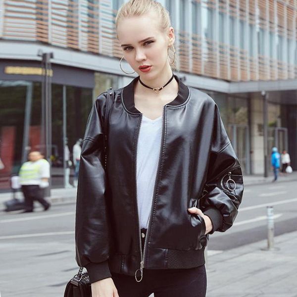 women's leather & faux 2021 european style women jacket oversized boyfriend female outwear coat black loose o-neck jackets
women's leather & faux 2021 european style women jacket oversized boyfriend female outwear coat black loose o-neck jackets