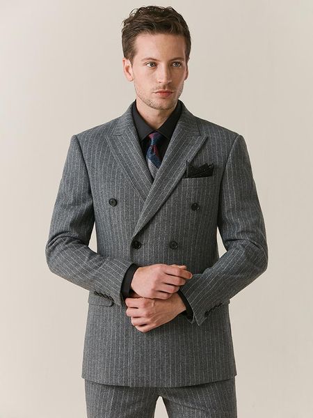 men's suits & blazers 50%wool double breasted deep blue grey stripe wedding groom wear business man daily blazer vest pant set thicken, White;black
men's suits & blazers 50%wool double breasted deep blue grey stripe wedding groom wear business man daily blazer vest pant set thicken, White;black