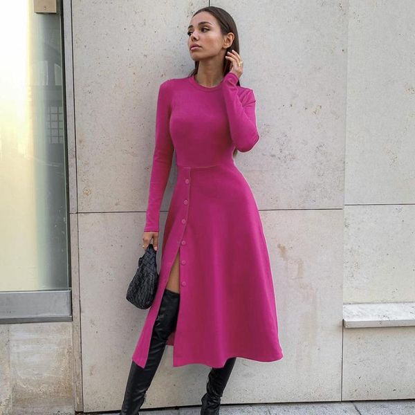 casual dresses slit women knitted dress bodycon high waist button autumn winter ladies office elastic midi, Black;gray
casual dresses slit women knitted dress bodycon high waist button autumn winter ladies office elastic midi, Black;gray
