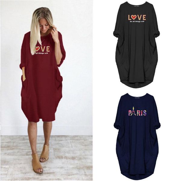 women casual loose dress with pocket ladies fashion o neck long female noble streetwear plus size 5xl vestidos dresses, Black;gray
women casual loose dress with pocket ladies fashion o neck long female noble streetwear plus size 5xl vestidos dresses, Black;gray