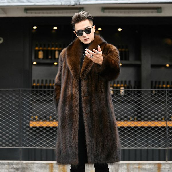 mink imitation fishing designer coat men's fur whole leisure business long velvet smit, Black
mink imitation fishing designer coat men's fur whole leisure business long velvet smit, Black
