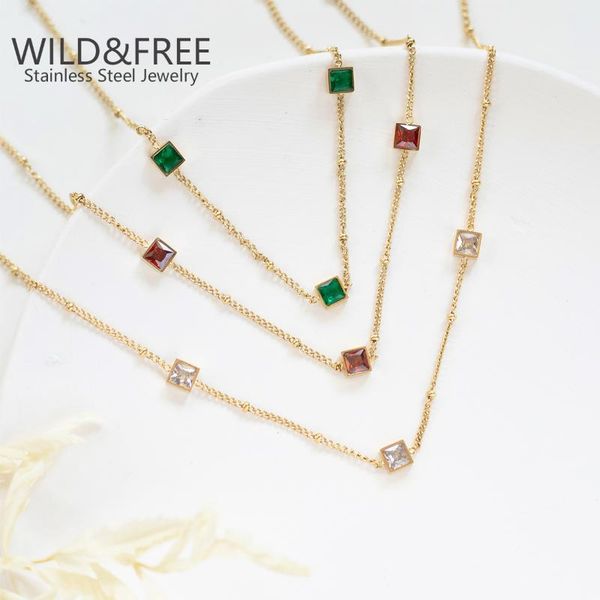 chokers wild & 14k real gold plated stainless steel necklace three colors french small square neck choker for women necklaces, Golden;silver
chokers wild & 14k real gold plated stainless steel necklace three colors french small square neck choker for women necklaces, Golden;silver