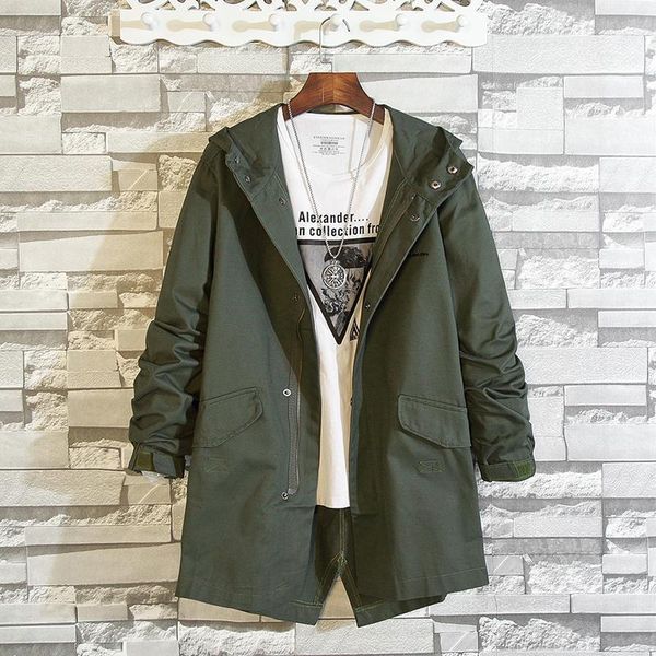 men's jackets spring jacket men mid-length cargo windbreaker fashion street cotton hooded outerwear harajuku plus size coat clothing ma, Black;brown
men's jackets spring jacket men mid-length cargo windbreaker fashion street cotton hooded outerwear harajuku plus size coat clothing ma, Black;brown