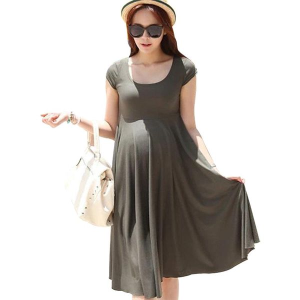 maternity dresses summer 2021 mid-length clothes for pregnant women short-sleeved pregnancy skirt thin cotton, White
maternity dresses summer 2021 mid-length clothes for pregnant women short-sleeved pregnancy skirt thin cotton, White
