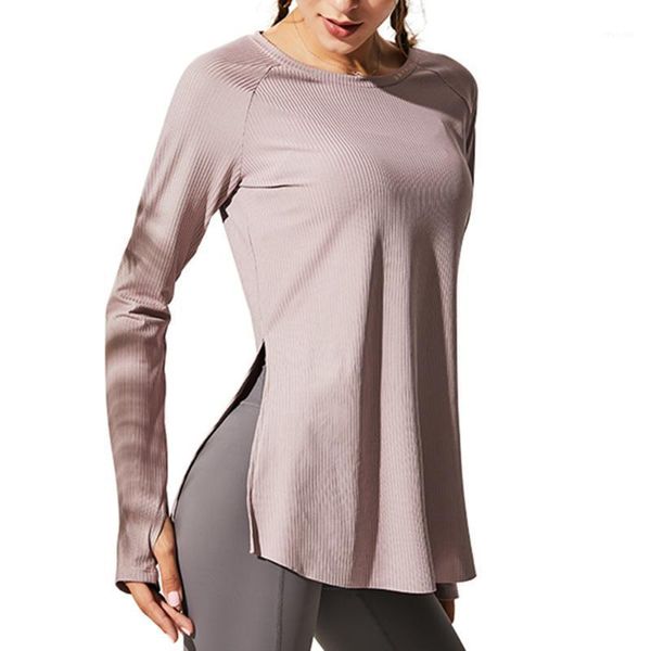yoga outfit women's loose clothes suitable for fitness sports shirt round neck breathable long sleeve with thumb holes 2021
yoga outfit women's loose clothes suitable for fitness sports shirt round neck breathable long sleeve with thumb holes 2021
