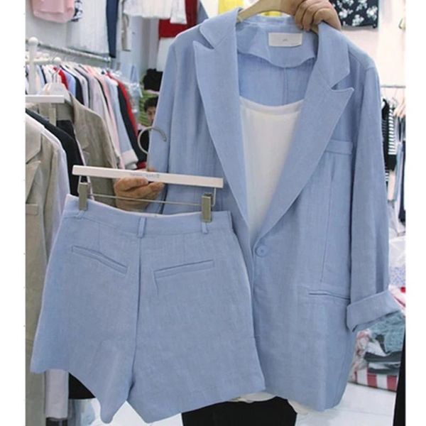 women's tracksuits omen spring and summer loose cotton linen small suit jacket shorts wild two-piece female tide, Gray
women's tracksuits omen spring and summer loose cotton linen small suit jacket shorts wild two-piece female tide, Gray