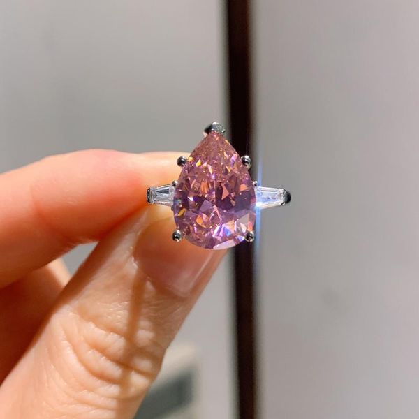 cluster rings 2021 charm 10*14mm water drop cut citrine pink gemstone adjustable for women holiday birthday fine jewelry gifts, Golden;silver
cluster rings 2021 charm 10*14mm water drop cut citrine pink gemstone adjustable for women holiday birthday fine jewelry gifts, Golden;silver