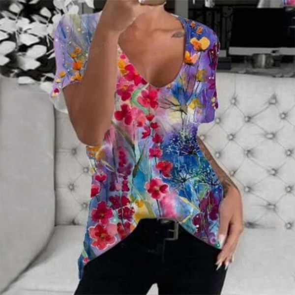 women fashion short sleeve blouse 3d printed v-neck tee shirt blusas mujer de moda camisetas femme summer women's blouses & shirts, White
women fashion short sleeve blouse 3d printed v-neck tee shirt blusas mujer de moda camisetas femme summer women's blouses & shirts, White