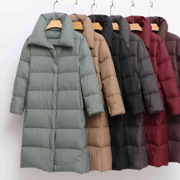 women's down & parkas winter coat padded warm thick long puffer jacket casual woman ultra light female overcoat clothing 69n6, Black
women's down & parkas winter coat padded warm thick long puffer jacket casual woman ultra light female overcoat clothing 69n6, Black