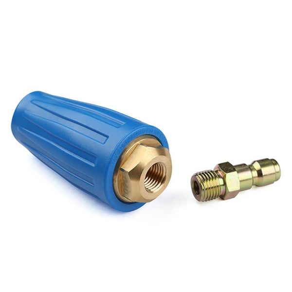 rotating turbo nozzle 1/4" quick connect high pressure washer cleaner accessory 360 degree 3000/3600 psi watering equipments
rotating turbo nozzle 1/4" quick connect high pressure washer cleaner accessory 360 degree 3000/3600 psi watering equipments