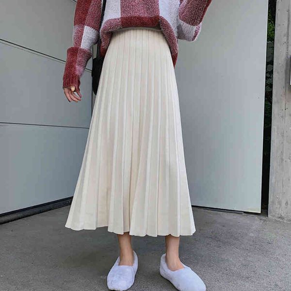 skirts winter cashere blend a-line calf long knitted rib knit pleated j44f, Black
skirts winter cashere blend a-line calf long knitted rib knit pleated j44f, Black