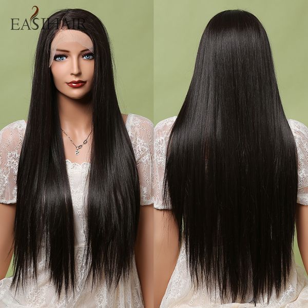 long 13*4 lace front wigs for women straight black brown natural hair silk lace frontal wig synthetic heat resistant
long 13*4 lace front wigs for women straight black brown natural hair silk lace frontal wig synthetic heat resistant