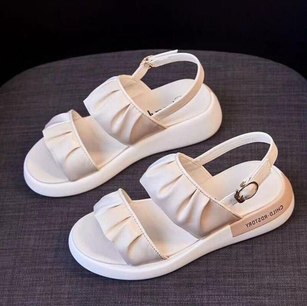 sandals 2021 summer women's ruffles design thick bottom harajuku style beach flat casual shoes manufacturer, Black
sandals 2021 summer women's ruffles design thick bottom harajuku style beach flat casual shoes manufacturer, Black