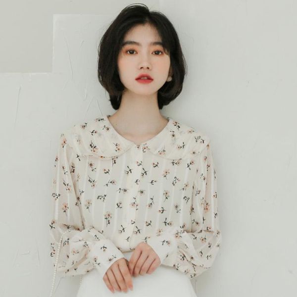 women's blouses & shirts autumn women fairy beautiful printing chiffon female long sleeve single-breasted floral sweet lady clothes, White
women's blouses & shirts autumn women fairy beautiful printing chiffon female long sleeve single-breasted floral sweet lady clothes, White