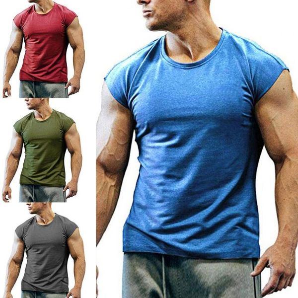 men's t-shirts slim summer men t-shirt sports gym t shirt solid color breathable round neck sleeveless dress fitness, White;black
men's t-shirts slim summer men t-shirt sports gym t shirt solid color breathable round neck sleeveless dress fitness, White;black
