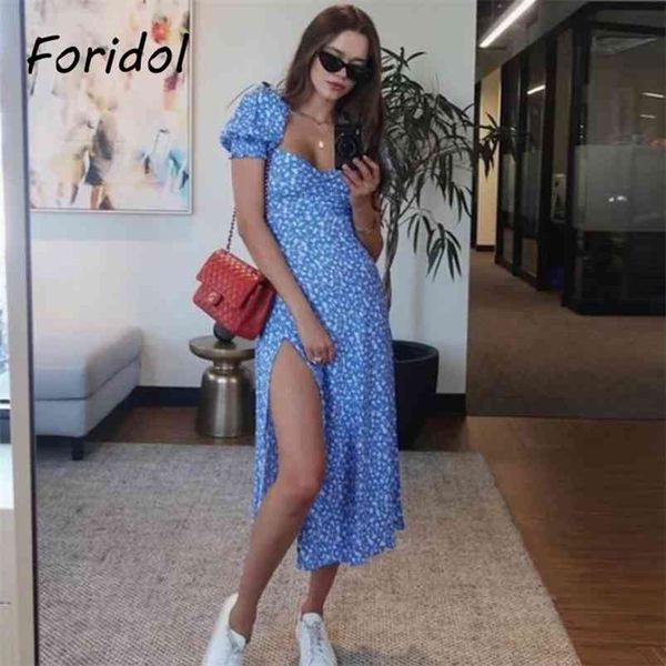summer boho long dress women floral print vintage maxi slit red puff sleeve beach holiday chic 210427, Black;gray
summer boho long dress women floral print vintage maxi slit red puff sleeve beach holiday chic 210427, Black;gray