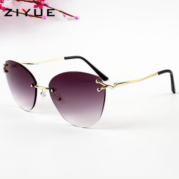 cat yooske 2021 eye sunglasses women luxury brand gradient rimless sun glasses ladies ocean diamond cutting lens shade eyewear, White;black
cat yooske 2021 eye sunglasses women luxury brand gradient rimless sun glasses ladies ocean diamond cutting lens shade eyewear, White;black