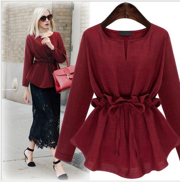 women's blouses & shirts ruffle ladies shirt red elegant office blouse sleeve plus size womens clothing feminine 2021 autumn cl59, White
women's blouses & shirts ruffle ladies shirt red elegant office blouse sleeve plus size womens clothing feminine 2021 autumn cl59, White