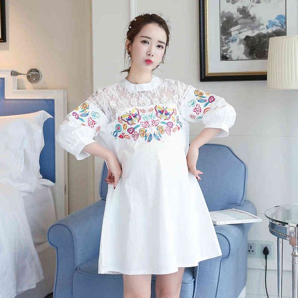 shirts 8837# summer chic lace patchwork maternity blouse fashion butterfly embroidery shirt clothes for pregnant women pregnancy, White
shirts 8837# summer chic lace patchwork maternity blouse fashion butterfly embroidery shirt clothes for pregnant women pregnancy, White