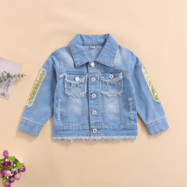 jackets fashion baby girls ripped denim autumn spring long sleeve sequin patchwork button down coats infant casual streetwear, Blue;gray
jackets fashion baby girls ripped denim autumn spring long sleeve sequin patchwork button down coats infant casual streetwear, Blue;gray
