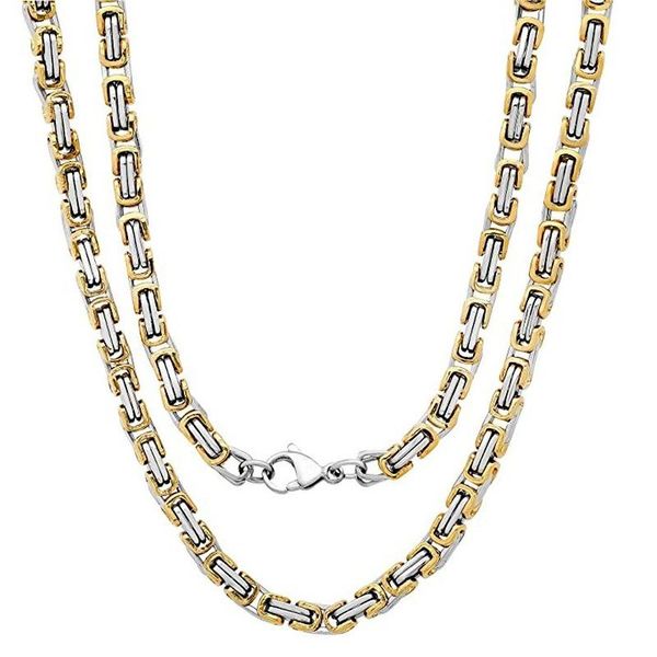 chains men's jewelry accessories trend stainless steel man necklace punk neck chain gold color gothic style men, Silver
chains men's jewelry accessories trend stainless steel man necklace punk neck chain gold color gothic style men, Silver