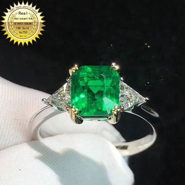 cluster rings 10k gold ring lab created 2ct emerald and moissanite diamond with national certificate em-0019, Golden;silver
cluster rings 10k gold ring lab created 2ct emerald and moissanite diamond with national certificate em-0019, Golden;silver