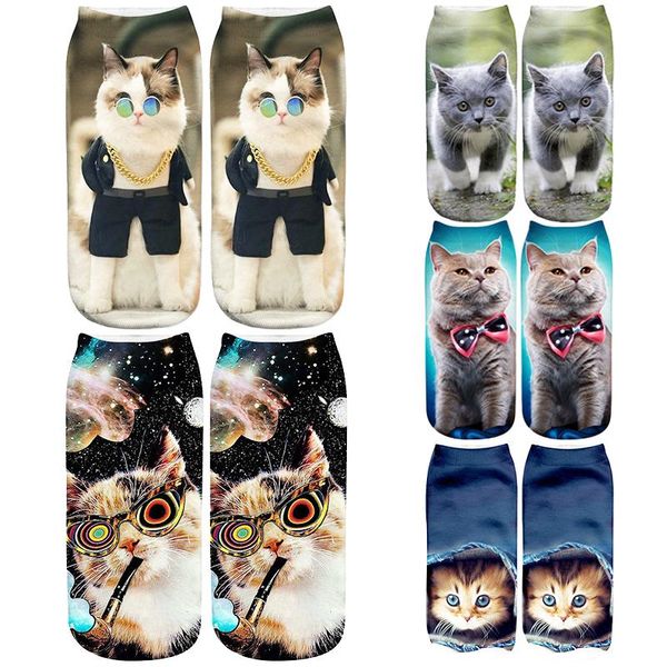 men's socks funny women's 3d print cartoon cute space cat short cotton creative harajuku fashion low ankle casual for men, Black
men's socks funny women's 3d print cartoon cute space cat short cotton creative harajuku fashion low ankle casual for men, Black