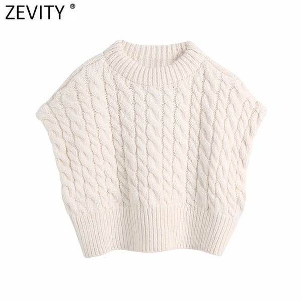 women fashion o neck twist crochet short knitting sweater female sleeveless vest chic casual pullovers s678 210420, White;black
women fashion o neck twist crochet short knitting sweater female sleeveless vest chic casual pullovers s678 210420, White;black