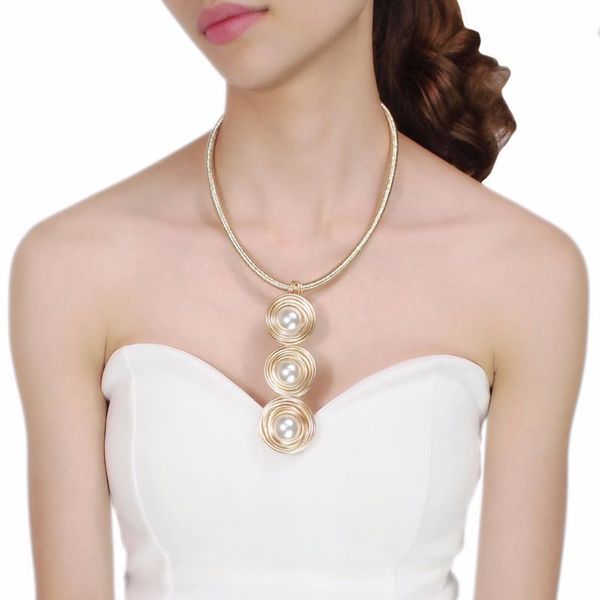 handmade wrap wire simulated pearl necklaces for women fashion jewelry rope chain bib collar maxi necklace simple ukmoc chokers, Golden;silver
handmade wrap wire simulated pearl necklaces for women fashion jewelry rope chain bib collar maxi necklace simple ukmoc chokers, Golden;silver