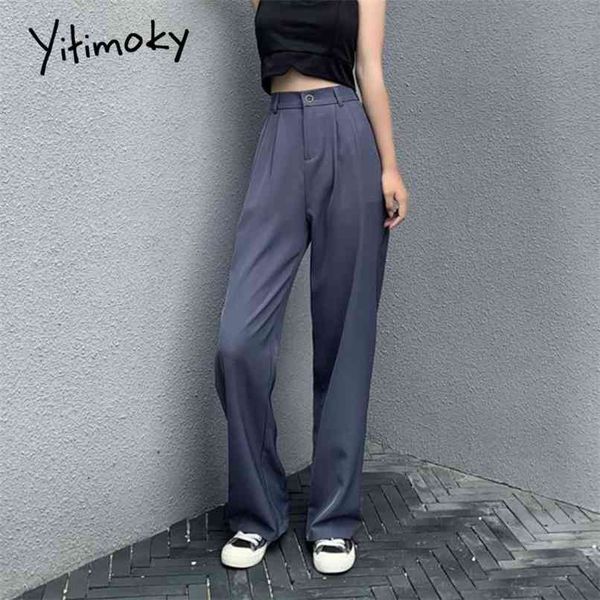 suit pants woman straight harajuku formal high waist wide leg women plus size trousers office elastic work 210915, Black;white
suit pants woman straight harajuku formal high waist wide leg women plus size trousers office elastic work 210915, Black;white