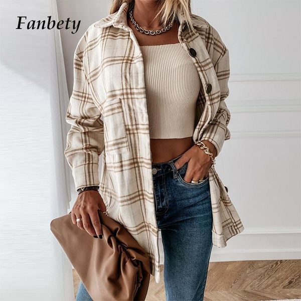 women casual plaid turn-down collar jackets vintage long sleeves single breasted coat autumn streetwear female pockets outerwear women', Black;brown
women casual plaid turn-down collar jackets vintage long sleeves single breasted coat autumn streetwear female pockets outerwear women', Black;brown